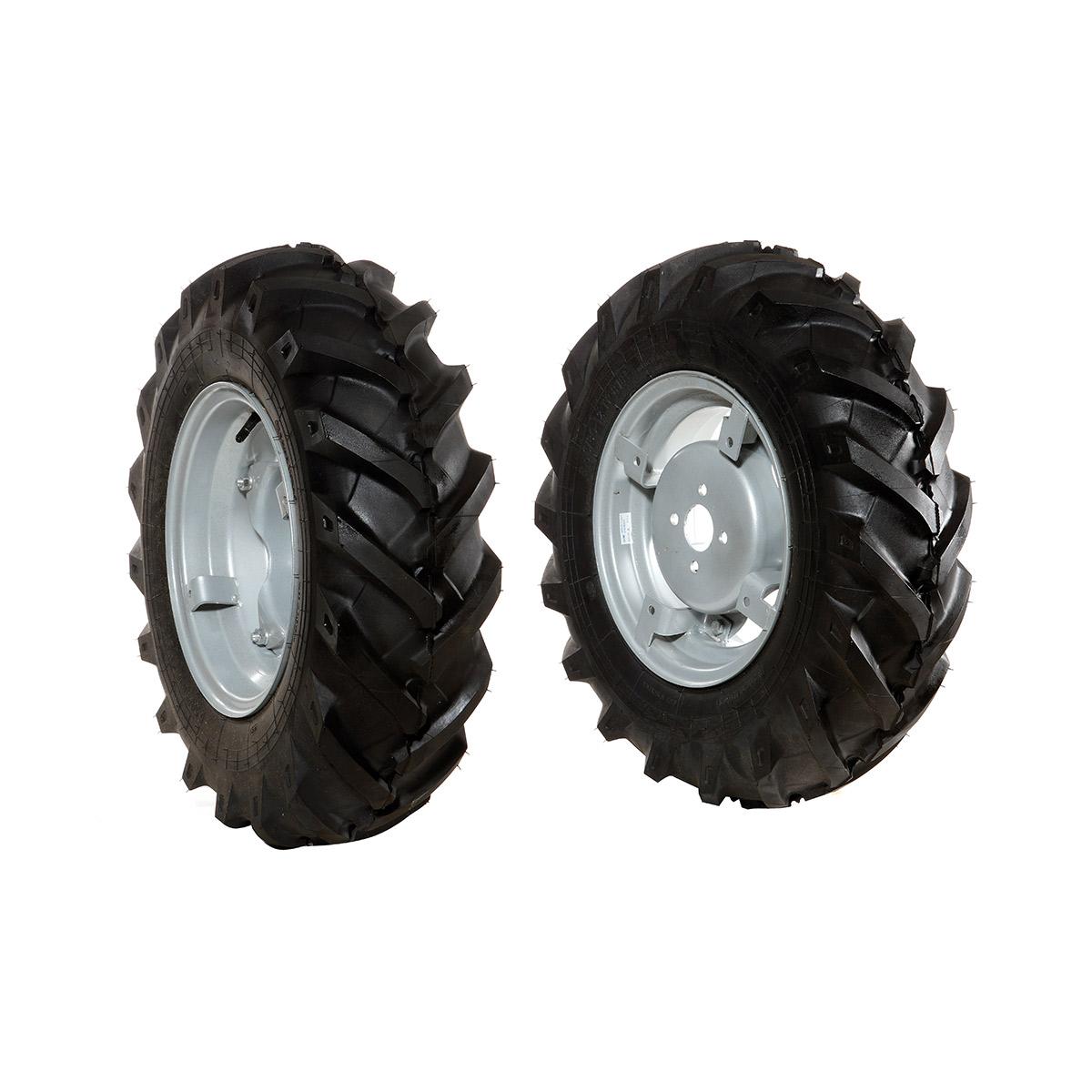 Tyred wheels Pair of tyred wheels 6.5/80x12" - Adjustable disc_1 | Bertolini