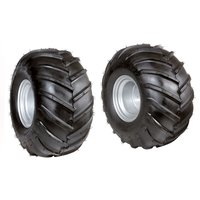 Pair of tyred wheels 21-11.00/8"
